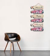 Home Quotes Decorative Wall Art MDF Wooden Wall Hanger for Living Room | Bedroom | Wall Decor | Gifts | Hangings Ornaments for Decoration | Modern Artworks (WH_6005N), Set of 6 - Decor Mantra